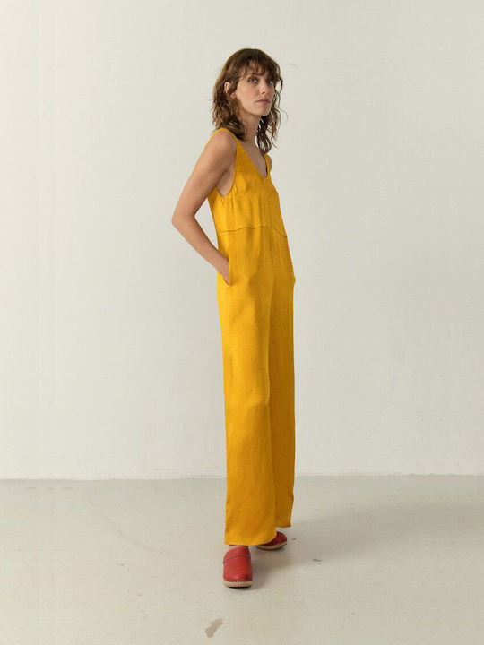 American Vintage Damen Einteiler Anzug Gelb