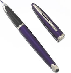 Waterman Carene Writing Pen Fine Purple with Purple Ink