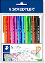 Staedtler Pen Set Ballpoint Silver in a case