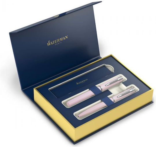 Waterman ALLURE Σετ Στυλό Ballpoint από Ατσάλι Ροζ
