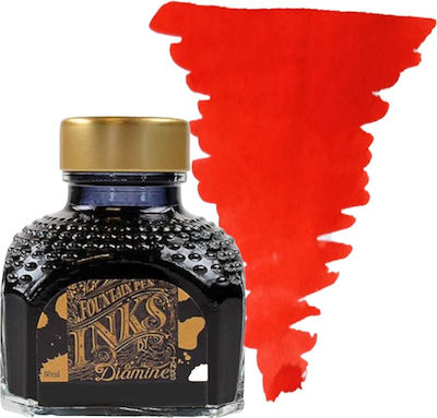 Diamine Replacement Ink for Pen in Red color 80ml