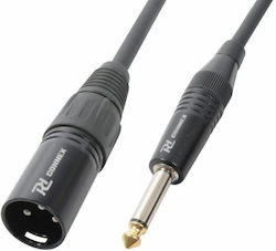 Power Dynamics XLR Male to 6.3mm Male Cable Bla...