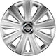 Versaco Auto Radkappen Set Aviator Carbon RC mit Marke Nissan 4Stück 15" Silber/Silber