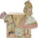 LiebeQueen Kinder Spardose Holz Rosa 9x6x15cm
