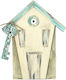 LiebeQueen Spardose Holz Beige 12x8.5x15cm