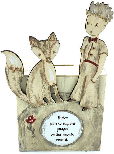 LiebeQueen Children's Money Box Wooden Beige 9x6x17.5cm