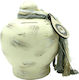 LiebeQueen Cutiuta de bani Ceramic Bej 13x13x16cm