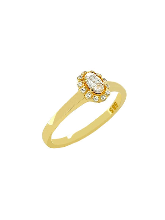 Xryseio Single Stone from Gold 14K