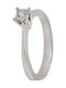 Tasoulis Jewellery Collection Einzelstein aus Weißgold 18K mit Diamant