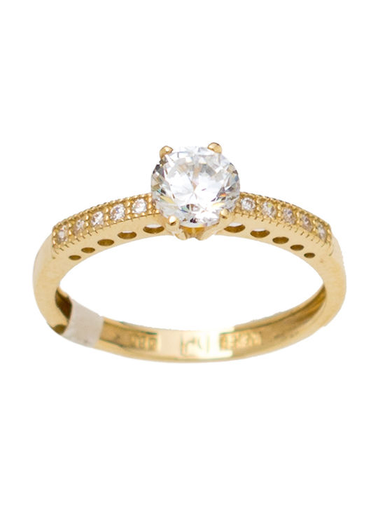 Kontopoulos Single Stone from Gold 14K