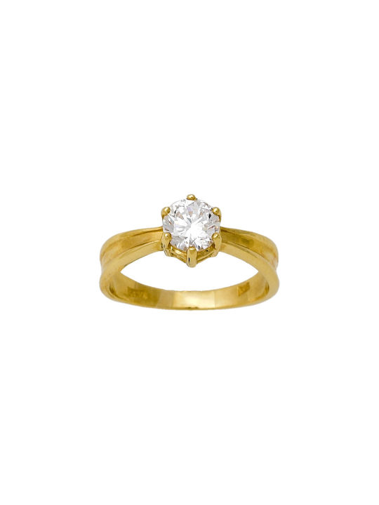 Kontopoulos Single Stone from Gold 14K