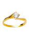 Kontopoulos Single Stone from Gold 14K