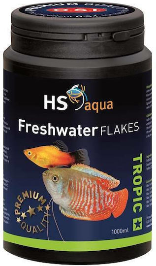 HS Aqua Fischfutter für Fische mit Spirulina 1000ml