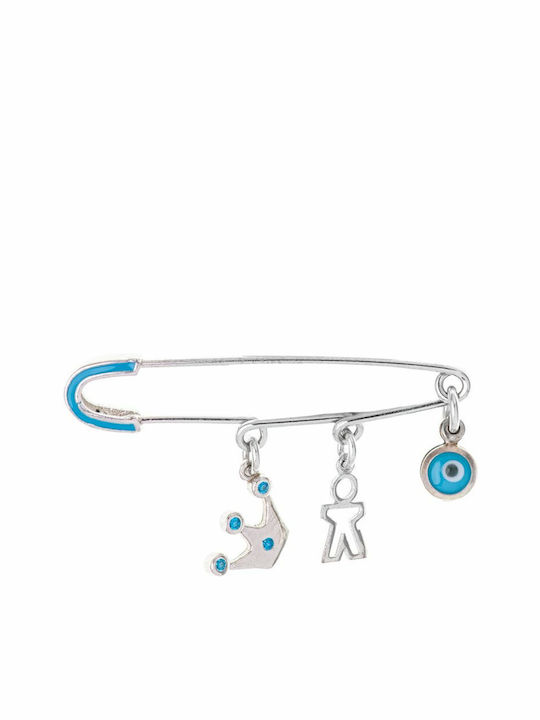 Paraxenies Child Safety Pin made of Silver for Boy
