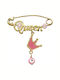 Roloi Kaliamanis Child Safety Pin made of Gold 9K for Girl