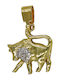 Roloi Kaliamanis Anhänger Kinder Amulett mit Kette aus Gold 14K ZA11001