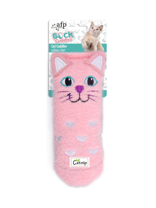 All For Paws Cat Toy Pink Ball with Catnip