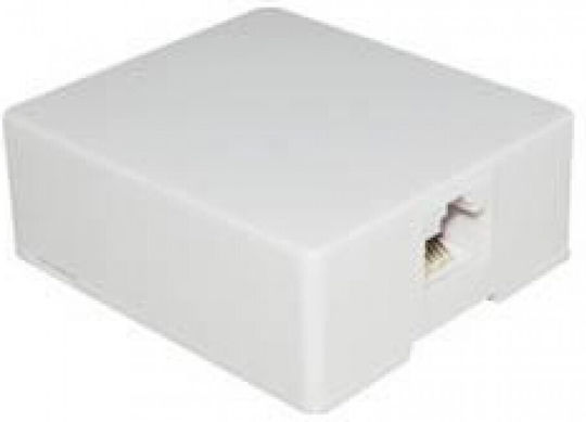 Jager Single External Network Socket in White Color N120-04
