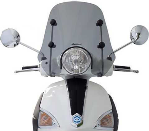 Fabbri Затъмнен визьор Мотоциклет за Piaggio Свобода / Веспа 2138/LD