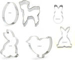 Inox Cookie Cutter 6pcs