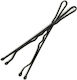 Monifil Decorative Agrafe de Păr Negru 40buc