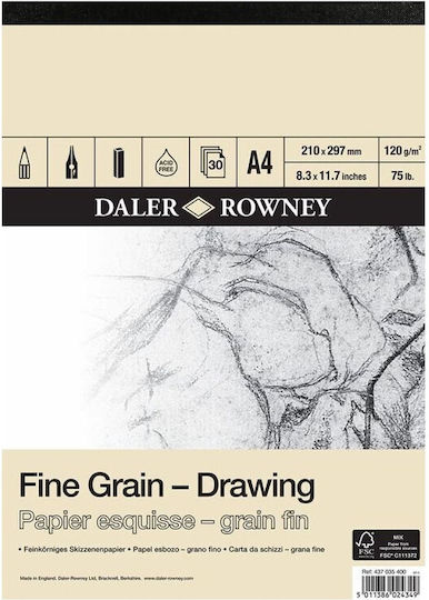 Daler Rowney Μπλοκ Ζωγραφικής A4 21x29.7cm