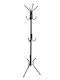 ArteLibre Metallic Coat Rack Black 36x36x176cm