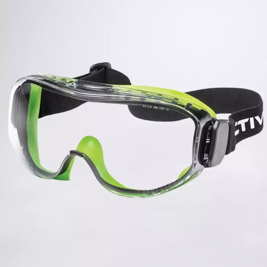 Active Gear Γυαλιά / Μάσκα Εργασίας για Προστασία με Διάφανους Φακούς