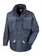 Result Work-Guard Sabre Work Jacket Reflective with Fleece Lining and with Hood Navy Blue