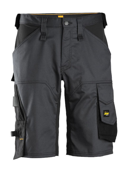 Snickers Workwear AllroundWork Βερμούδα Εργασίας Μαύρη