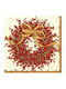 Caspari Set of Christmas Napkins Disposable L20xW20cm. 20pcs