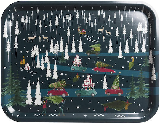 Sophie Allport Weihnachtlicher Salve Holz Rots L43.2xB33.2xH20.2xD20.2cm.