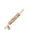 Scrap Cooking Christmas Tableware Ornaments Wooden Rolling Pin 39x4.5x4.5cm