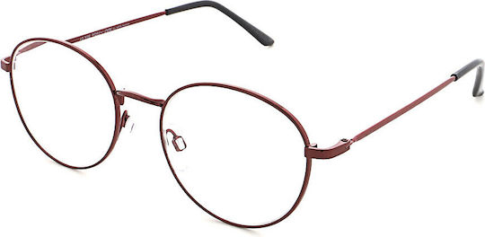 Michael Pachleitner Group Men's Reading Glasses +2.50 in Rose Gold color MLH061-3