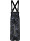 Ziener 207914-110 Kids Dungarees for Ski & Snowboard Black