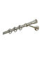 Zogometal Metallic Curtain Pole E4143 Single Φ25mm 40cm Silver