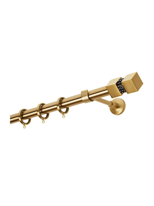 Zogometal Metallic Curtain Pole E4136 Single Φ25mm 40cm Gold