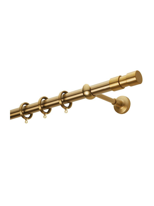 Zogometal Metallic Curtain Pole Single Φ25mm 40cm Gold