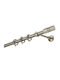 Zogometal Metallisch Vorhangstange E0435 Doppel mit Schiene Φ25mm 40cm Silber