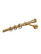 Zogometal Metallic Curtain Pole E4143 Single Φ25mm 40cm Gold