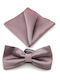 Legend Accessories Bow Tie Set with Pochette Purple