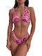 Set Bikini 3 Τεμαχίων Τριγωνάκι Φούξια