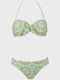 G Secret Padded Bikini Set Triangle Top & Slip Bottom Green