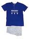 Noidinotte Kids' Pajamas Summer Cotton Blue