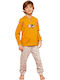Noidinotte Kids' Pajamas Winter Cotton Orange