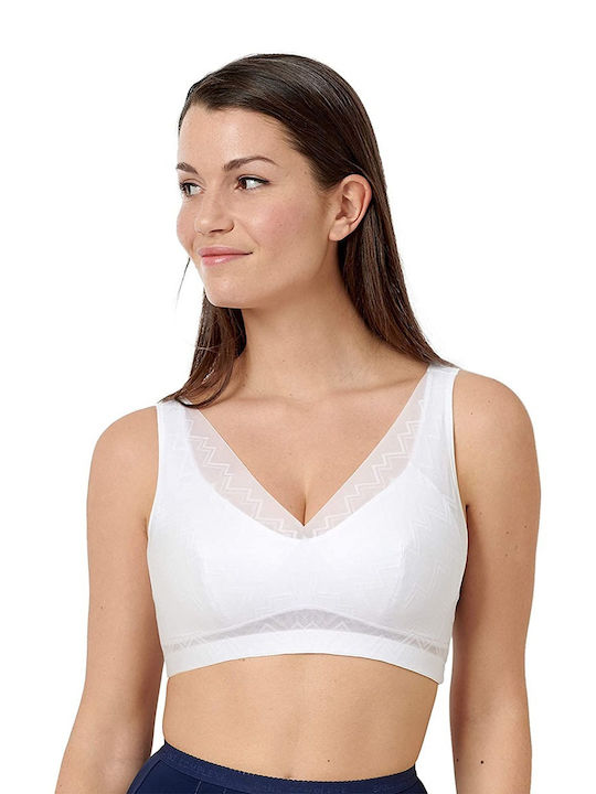 Sans Complexe Women's Sports Bra without Padding White