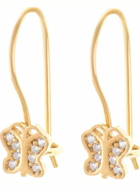 Paraxenies Gold Plated Pendant Butterflies Made of Silver