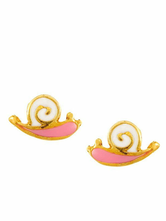 Paraxenies Gold Plated Silver Studs Kids Earrings