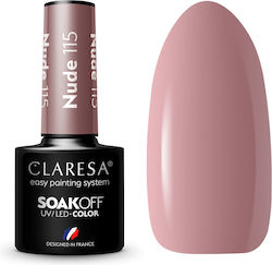 Claresa 115 Ημιμόνιμο Βερνίκι Νυχιών Nude 115 5ml