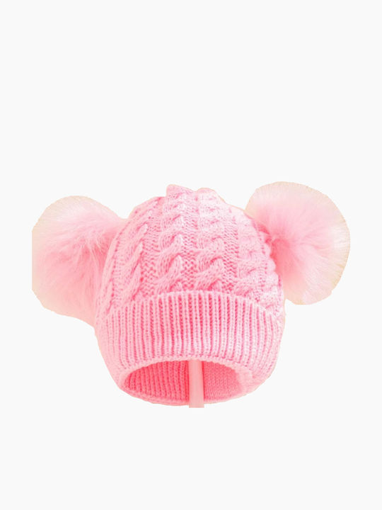 Kinder Mütze Gestrickt Rosa